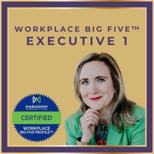 Johtajan WorkPlace Big Five Suomi -persoonallisuus- ja henkilöarviointi netissä etänä, Executive-taso 1: Työyhteisö- ja uravalmentaja Kati Niemi