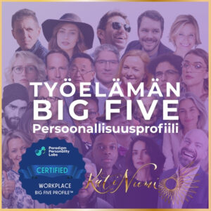Workplace Big Five persoonallisuustesti työ töissä, työpersoonallisuus persoonallisuuden profilointi työroolissa