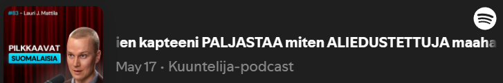 Kuuntelija podcast Roni Arvonen - Puolustusvoimien kapteeni Lauri J. Mattila: Vieraskielinen maahanmuuttaja, intti kutsunnat