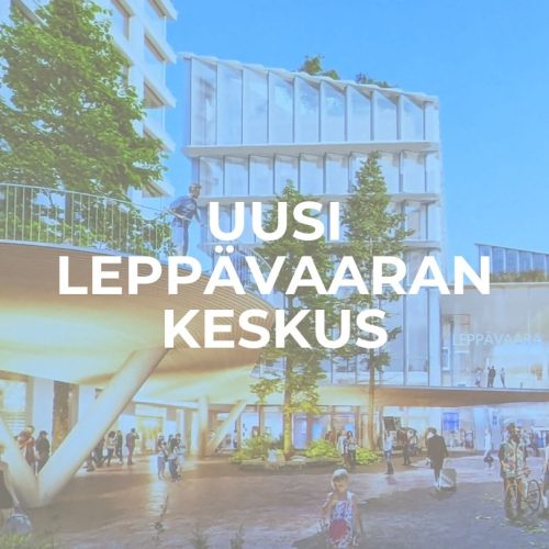 Uusi Leppävaaran keskus silta juna-aseman yli (Läkkitori, Leppävaaransilta -kaava suunnitelma)